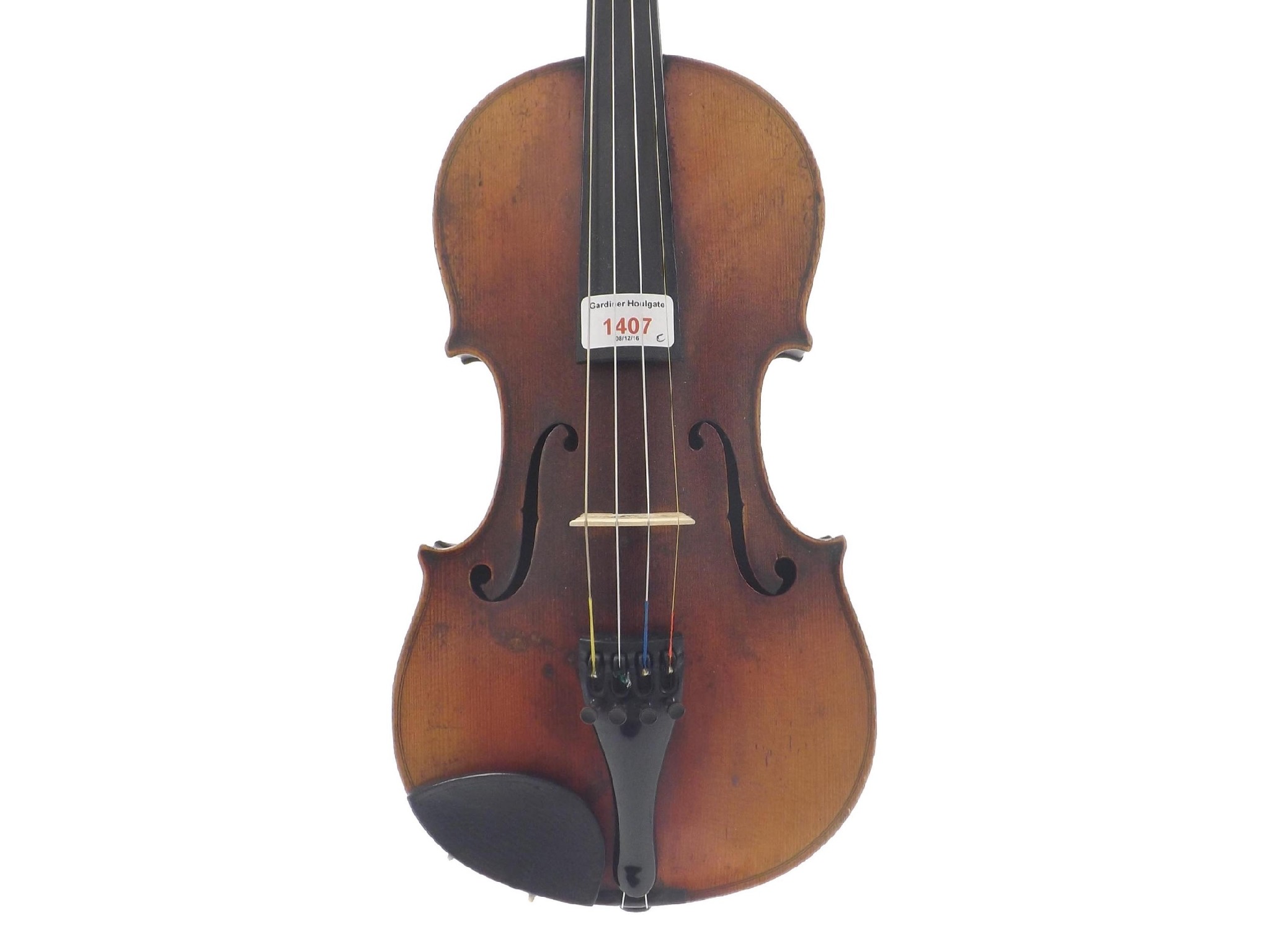 Appraisal: German violin labelled Copy Antonius et Hieronymus Fr Amati Cremonen