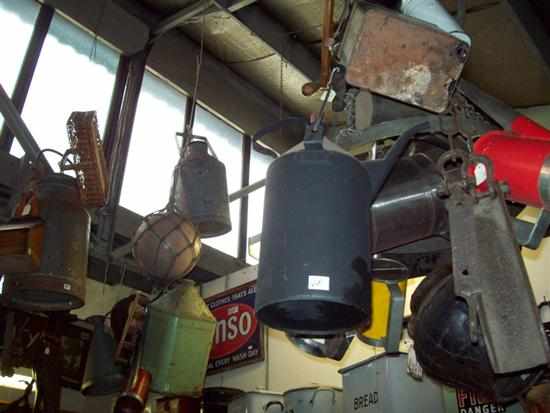 Appraisal: A LARGE COLLECTION OF THREE HANGING BUNDLES INCLUDING KITCHENALIA METAL