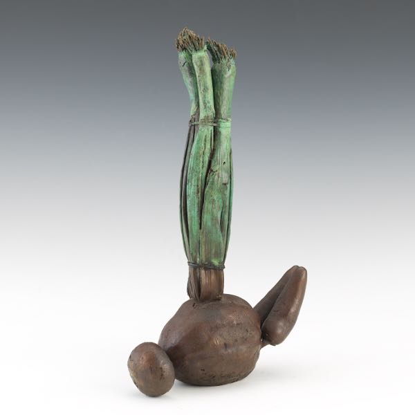 Appraisal: DAVID VENEZKY AMERICAN TH CENTURY x x Organic hammer Bronze