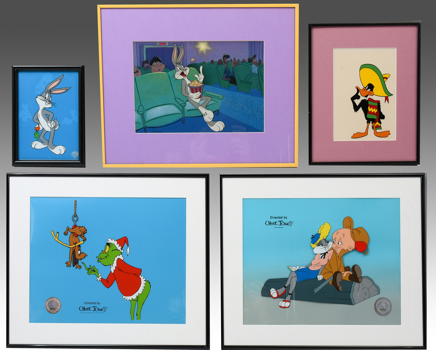 Appraisal: FIVE PIECE SERICEL LOT To Include Daffy Duck in a