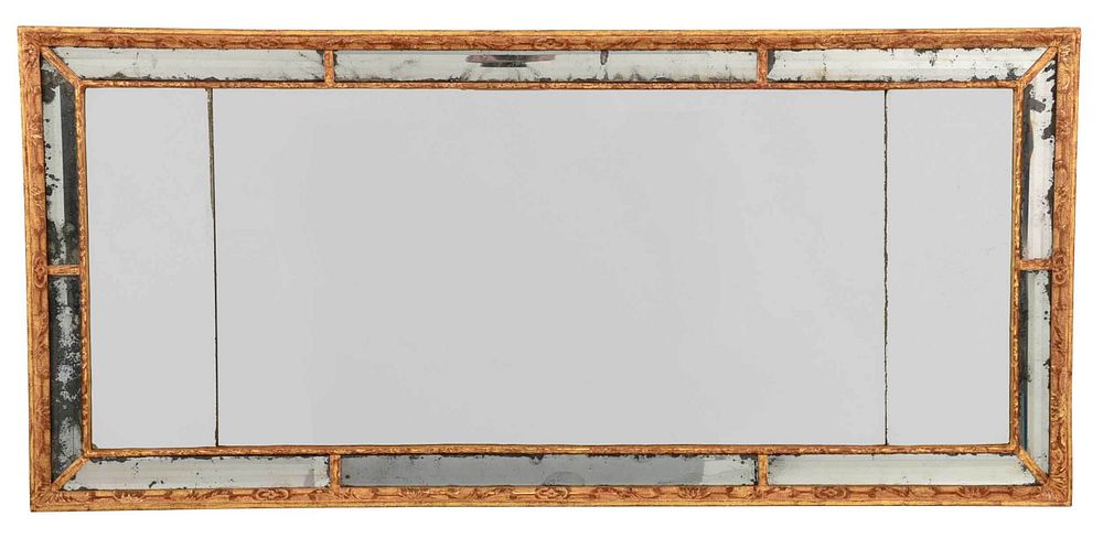 Appraisal: Fine George III Gilt and Mirror Framed Mirror British late