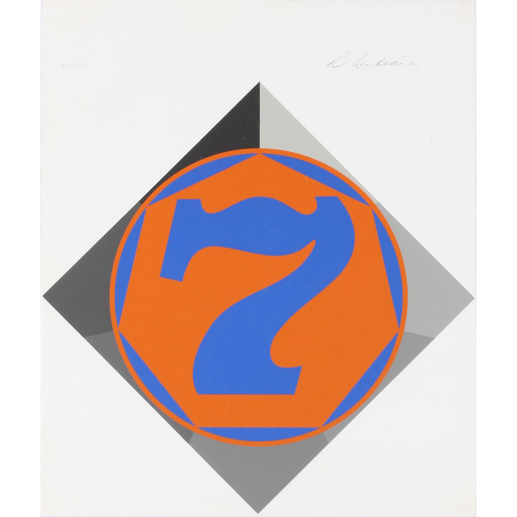 Appraisal: Robert Indiana Am b Heptagon serigraph in colors on wove