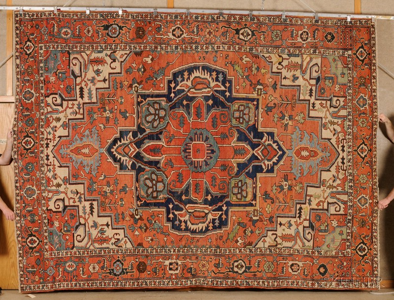 Appraisal: Serapi Carpet Northwest Persia last quarter th century even wear