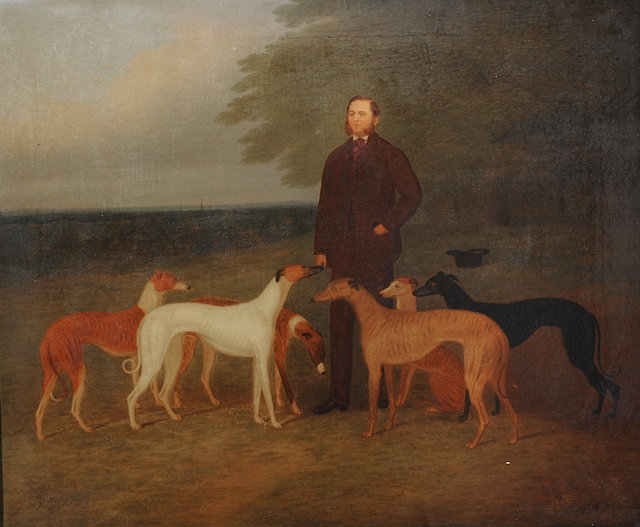 Appraisal: George Morley British - Portrait of George Darlinson and five