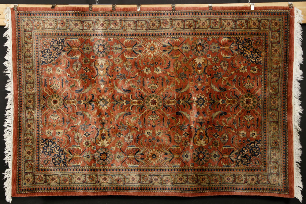 Appraisal: - Sarouk Carpet Sarouk carpet ' x ' Provenance From