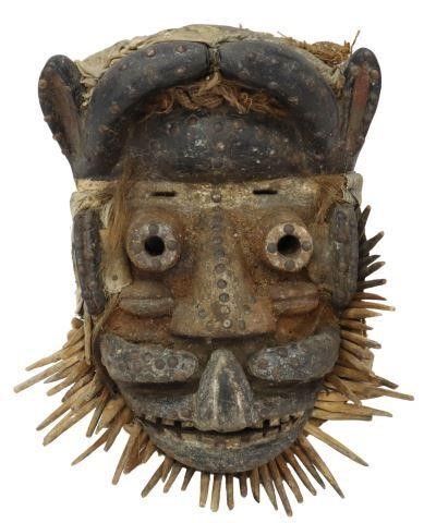 Appraisal: African tribal carved wood mask Dan or Grebo Peoples Liberia