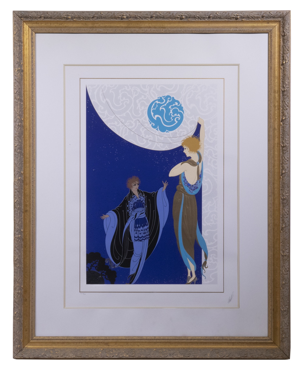 Appraisal: ERTE ROMAIN DE TIRTOFF FRANCE RUSSIA - Nocturnal serigraph with