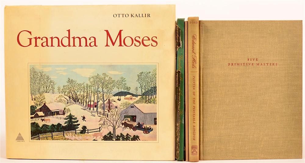 Appraisal: vols Primitive Artists Incl Grandma Moses Kallir Grandma Moses NY