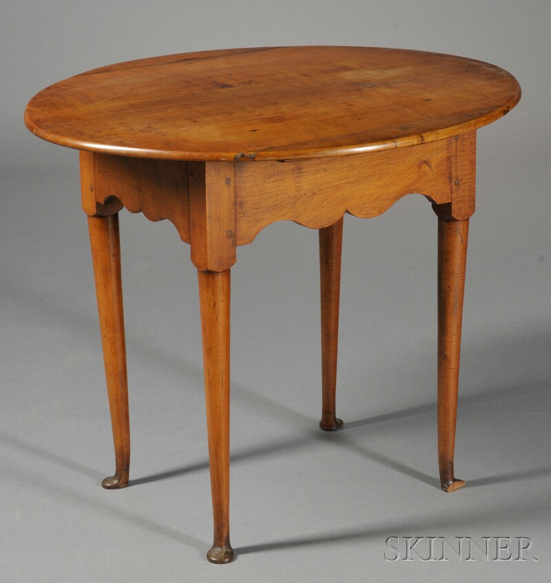 Appraisal: Queen Anne Maple Tea Table probably Connecticut River Valley last