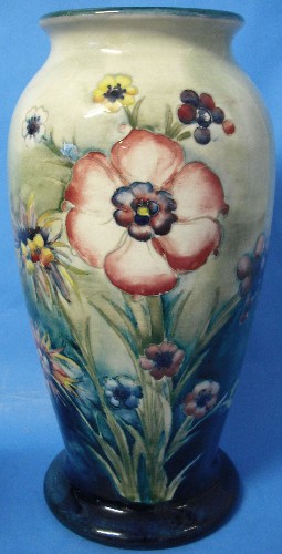 Appraisal: Rare Moorcroft s Vase decorated with Flowers and Fruit on