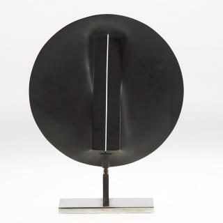 Appraisal: James N Wines bronze and steel sculpture James N Wines