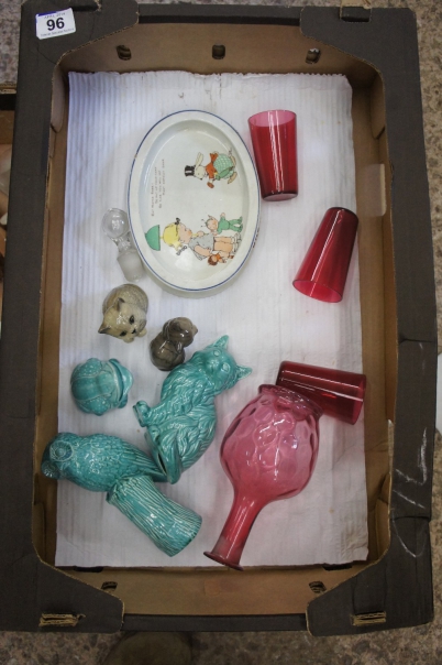 Appraisal: A collection of pottery and glass to include Shelly Mable