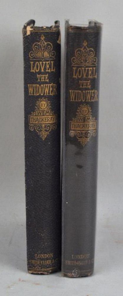 Appraisal: W M Thackeray Lovel The Widower First English edition illustrated