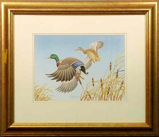 Appraisal: Sandstr m Harvey Dean American b framed and matted watercolor