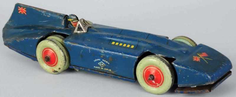 Appraisal: Tin Litho Bluebird Racing Car Wind-Up Toy Japanese Pre-war Made