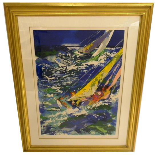 Appraisal: LeRoy Neiman American - High Seas Sailing II serigraph depicting