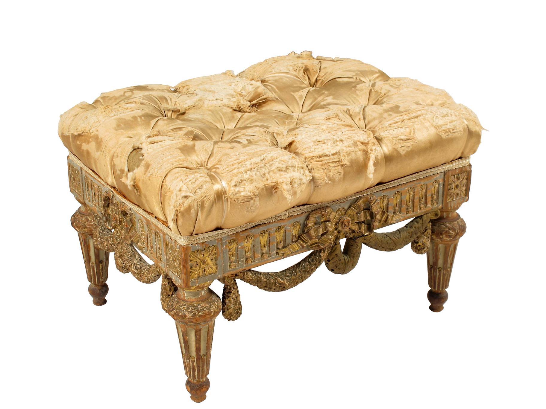 Appraisal: A th century Louis XVI style carved beechwood and parcel