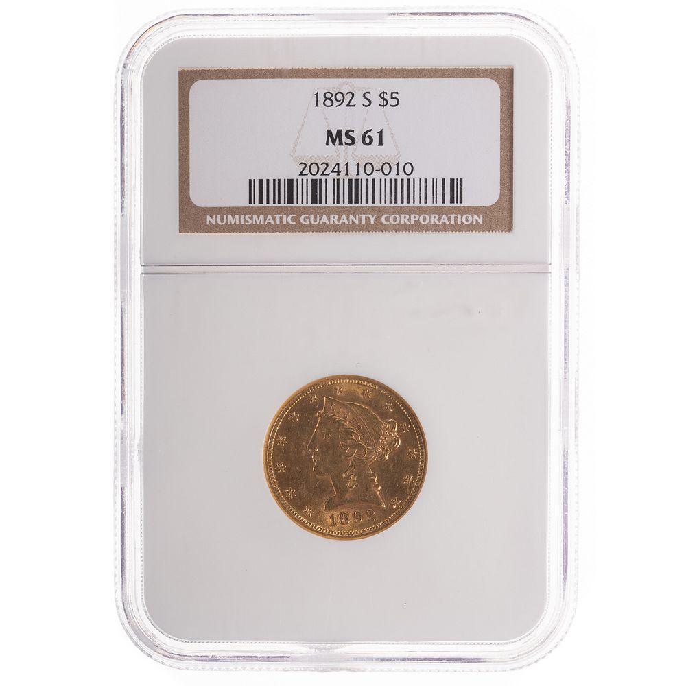 Appraisal: -S Liberty Gold Half Eagle NGC MS Much nicer than