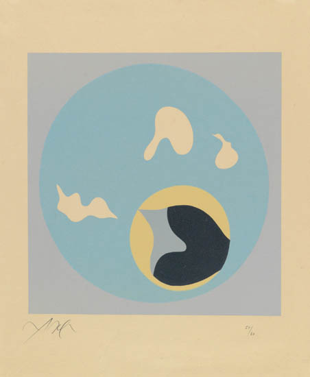 Appraisal: JEAN ARP Soliel Recercle Color woodcut on cream wove paper