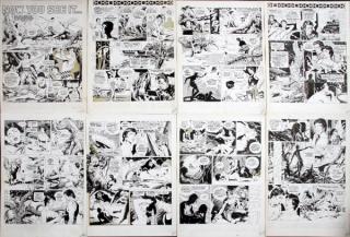 Appraisal: AL WILLIAMSON AND BRUCE JONES HAND ENHANCED PRINT EIGHT PAGES