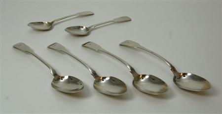 Appraisal: Arbroath - a set of four Scottish provincial dessert spoons