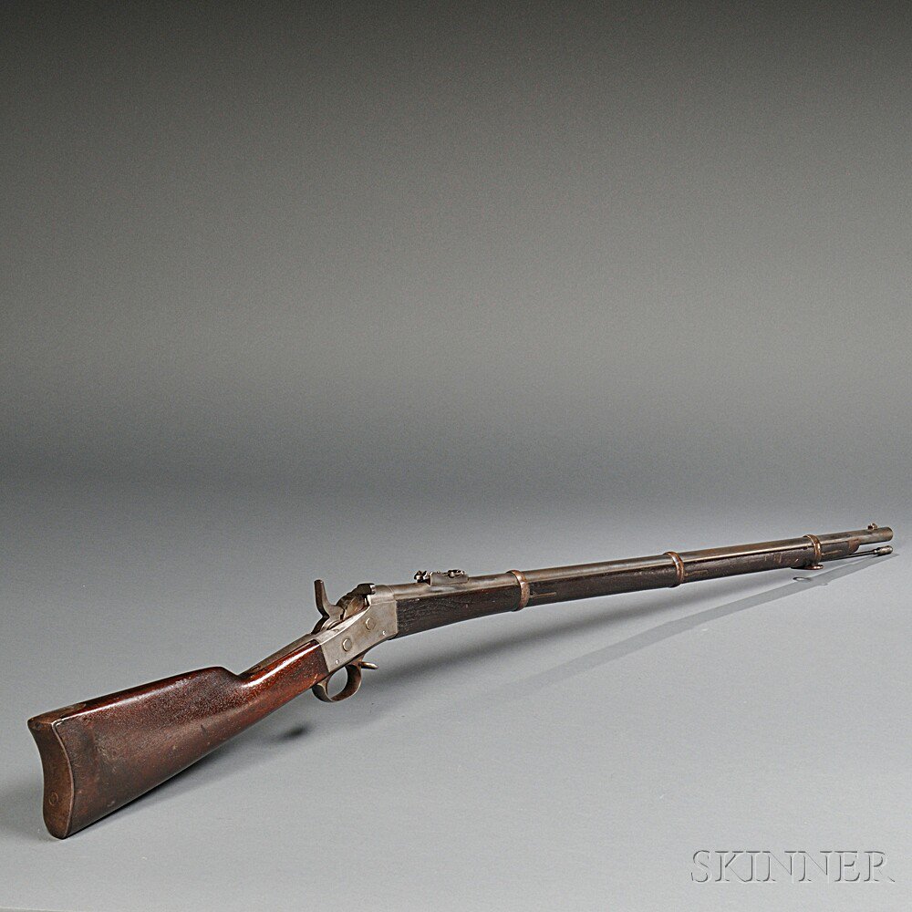 Appraisal: Remington Rolling Block Rifle c late th century walnut stock