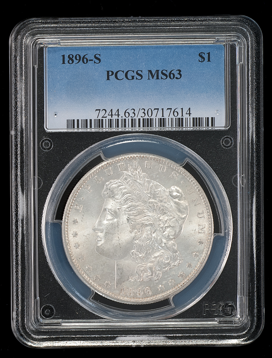 Appraisal: -S U S MORGAN SILVER DOLLAR PCGS graded MS-