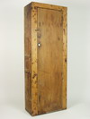 Appraisal: CHIMNEY CUPBOARD - Primitive country pine chimney cupboard untrimmed wide