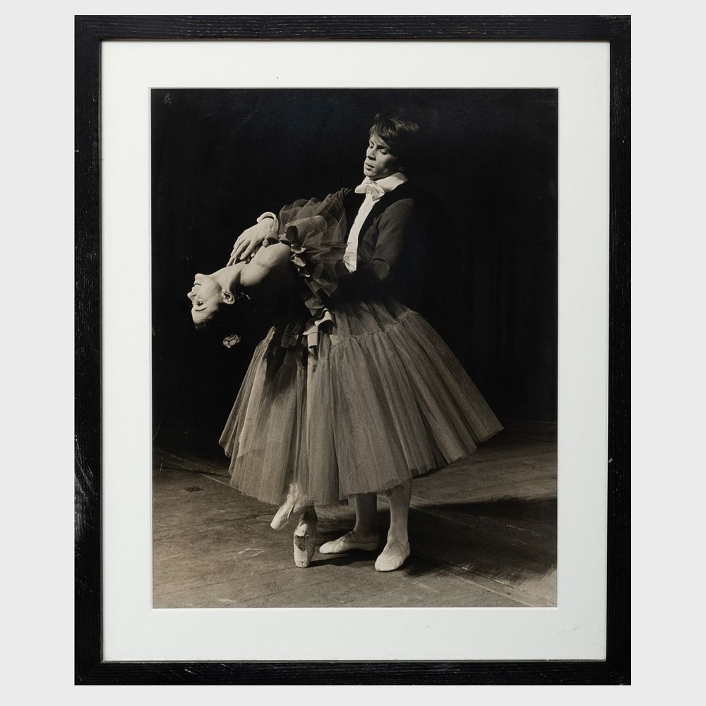 Appraisal: th Century School Rudolph Nureyev and Margot Fonteyn Gelatin silver