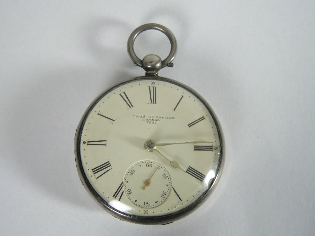 Appraisal: An early Victorian silver cased Pocket Watch by Thomas Earnshaw