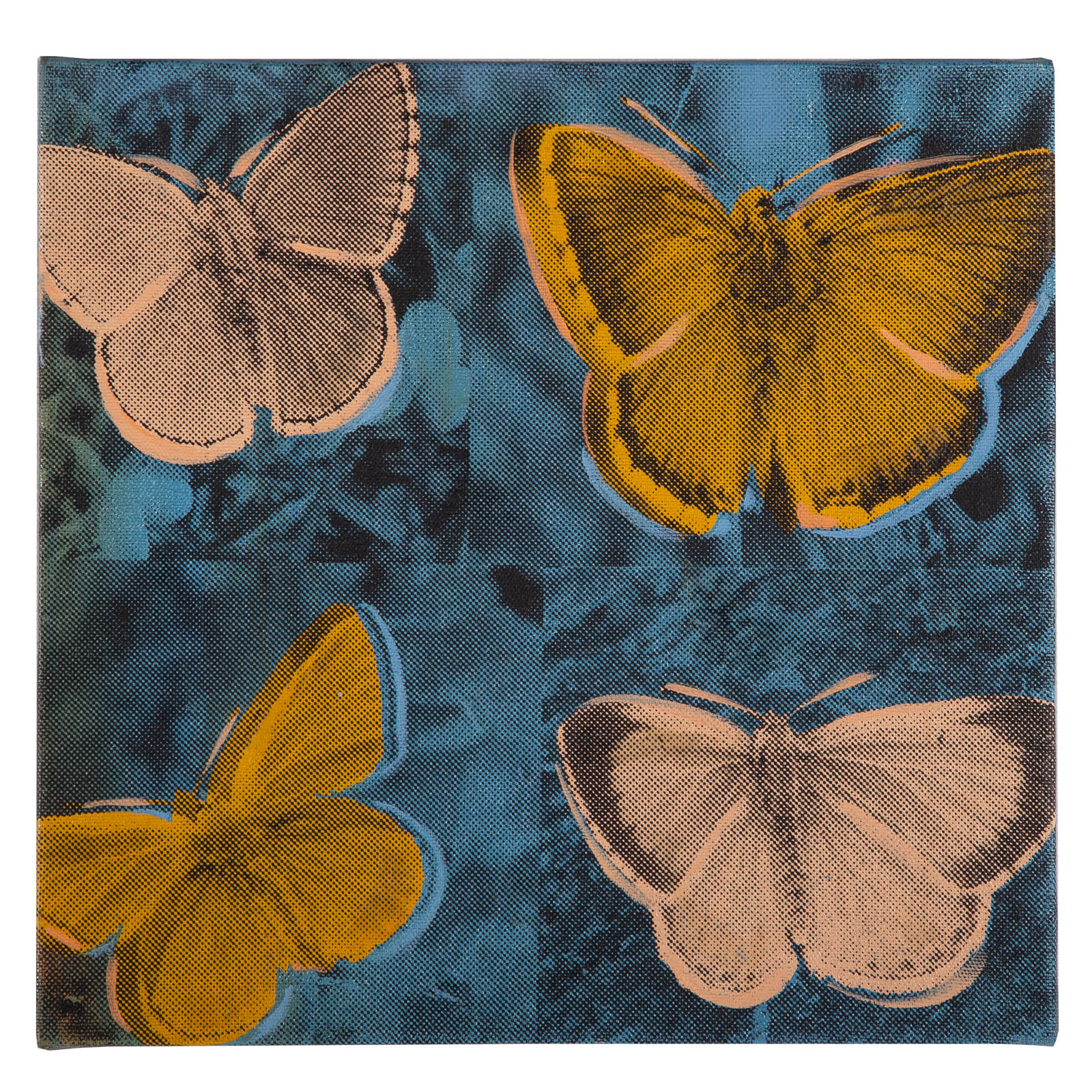 Appraisal: STEVE KAUFMAN FOUR BUTTERFLIES SCREENPRINT American - Initialed SAK on