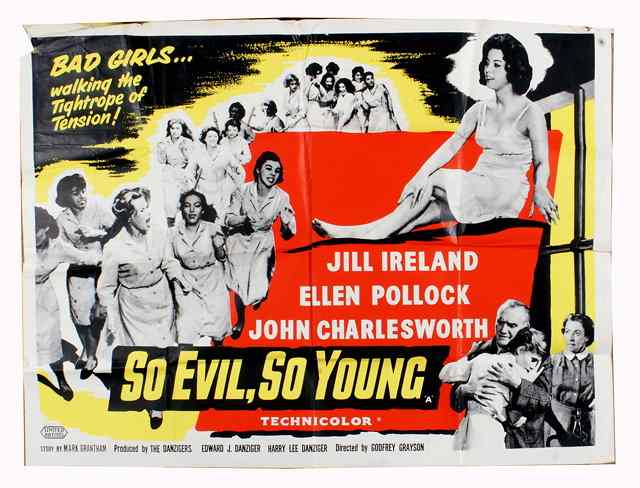 Appraisal: SO EVIL SO YOUNG United Artists drama starring Jill Ireland