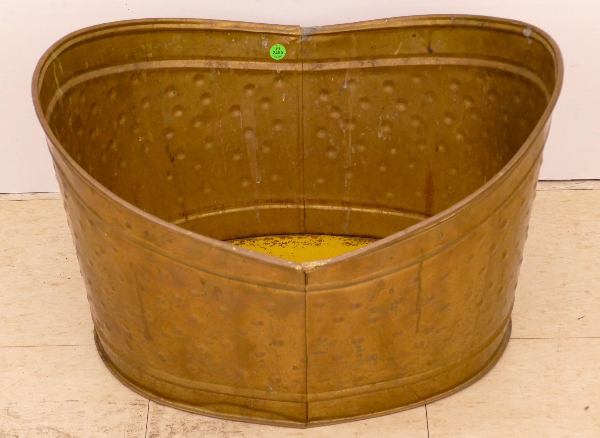 Appraisal: Vintage Brass Log Bin- x ''