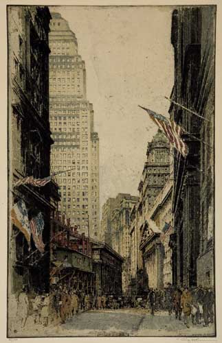 Appraisal: LUIGI KASIMIR New York Nassau Color etching and aquatint circa