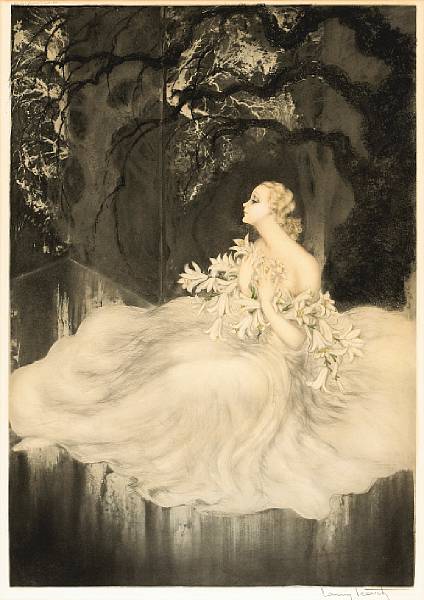 Appraisal: Louis Icart French - Lilies H C amp I Etching