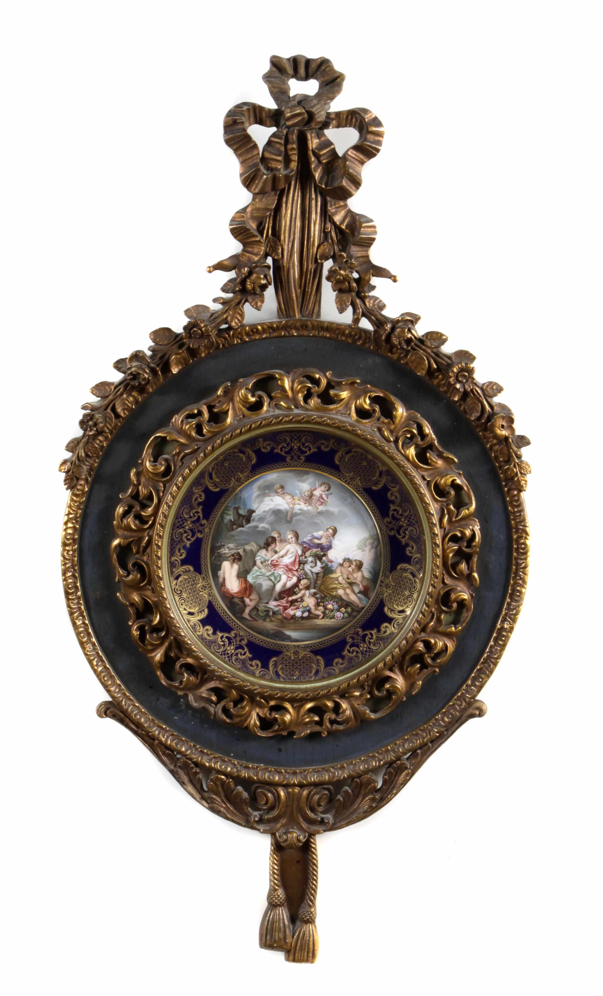 Appraisal: A Meissen painted porcelain plate depicting Europa and the Bulldiameter