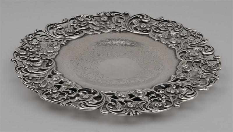 Appraisal: BAILEY BANKS AND BIDDLE SILVER FOOTED STAND With engraved surface