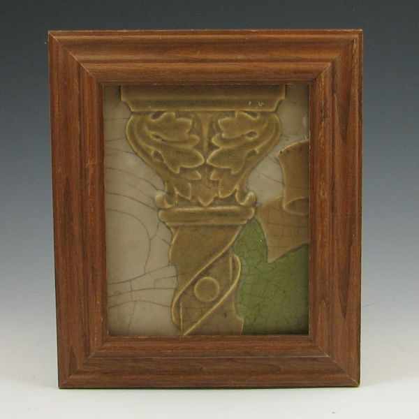 Appraisal: Rookwood Faience framed tile Marked Rookwood C The back is