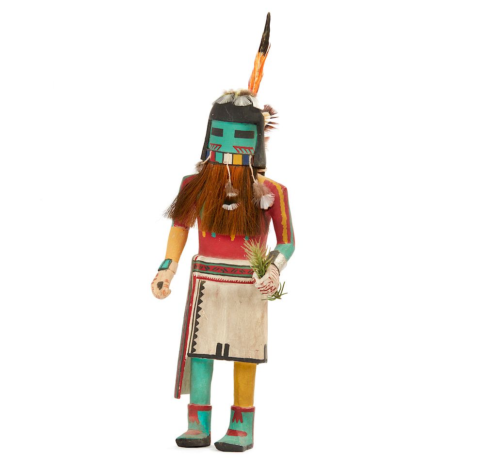 Appraisal: Tewa Long-Haired Kachina Tewa Angak'china Tewa Long-Haired Kachina Tewa Angak'china