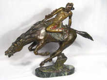 Appraisal: Bruno Zach An Austrian early th century cold painted bronze