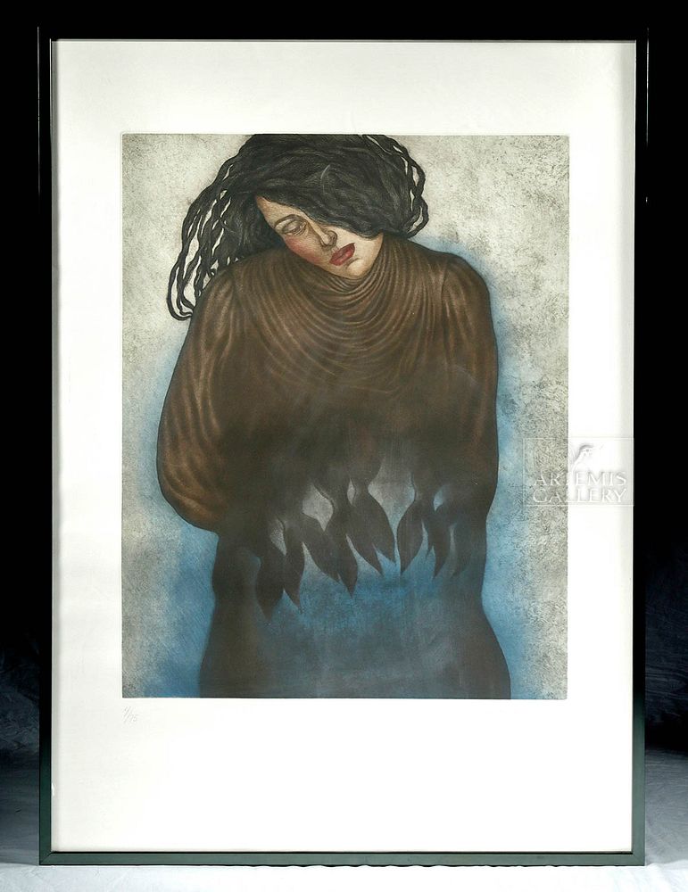 Appraisal: Lucia Maya Etching w Aquatint Recuerdos de Sal Lucia Maya