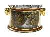 Appraisal: A DERBY BOUGH POT AND COVER with gilt ram's head