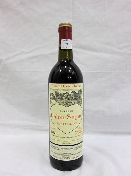 Appraisal: ELEVEN BOTTLES VINTAGE FRENCH RED BORDEAUX WINE Chateau Calon Segur