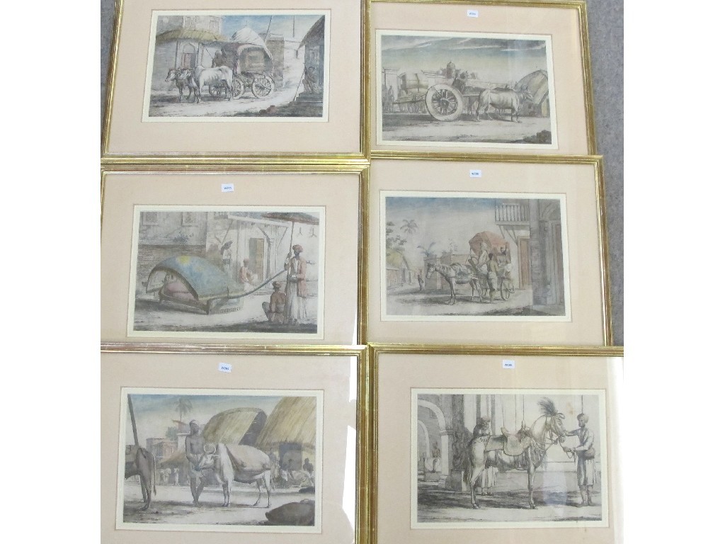 Appraisal: Lot comprising six engravings of Eastern subjects Provenance Viscount Strathallan