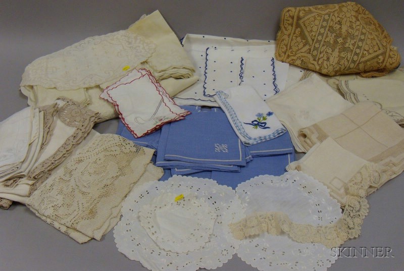 Appraisal: Small Group of Assorted Table Linens and Lace