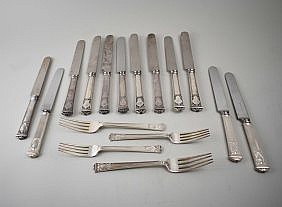 Appraisal: AMERICAN PIECE STERLING SILVER FLATWARE SVCTiffany Company In the San