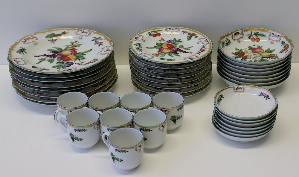 Appraisal: Mottahedeh Duke Of Gloucester Porcelain Service To include Plates dia