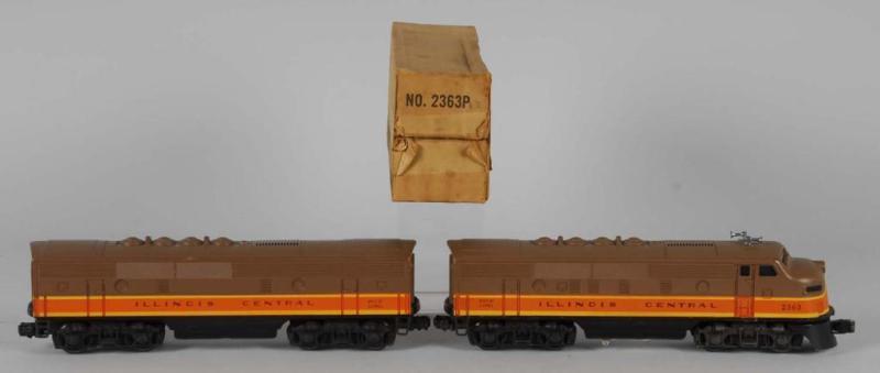 Appraisal: Lot of Lionel O-Gauge Illinois Central F Units Description American