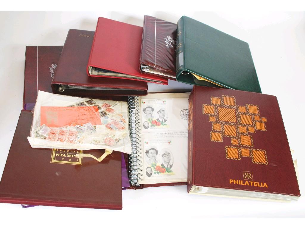 Appraisal: MIXED LOT TO EIGHT BINDERS PLUS LOOSE contents of one