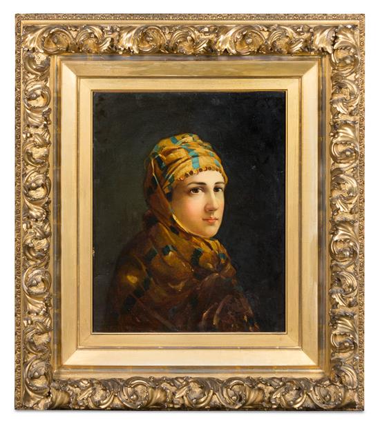 Appraisal: Sale Lot Pierre Sagnac th Century Portrait of a Woman